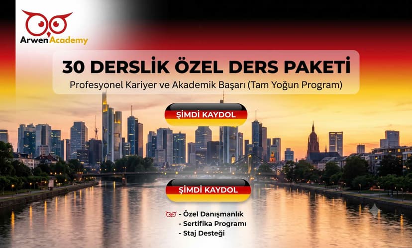 30 Saatlik Almanca Birebir Ders Paketi kapak fotoğrafı