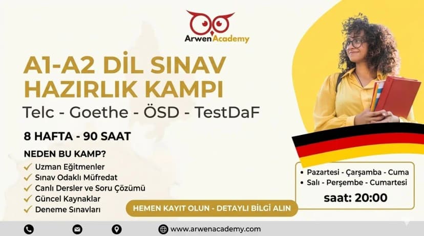 5 Ekim - A1 - A2 Sınav Hazırlık Kampı kapak fotoğrafı